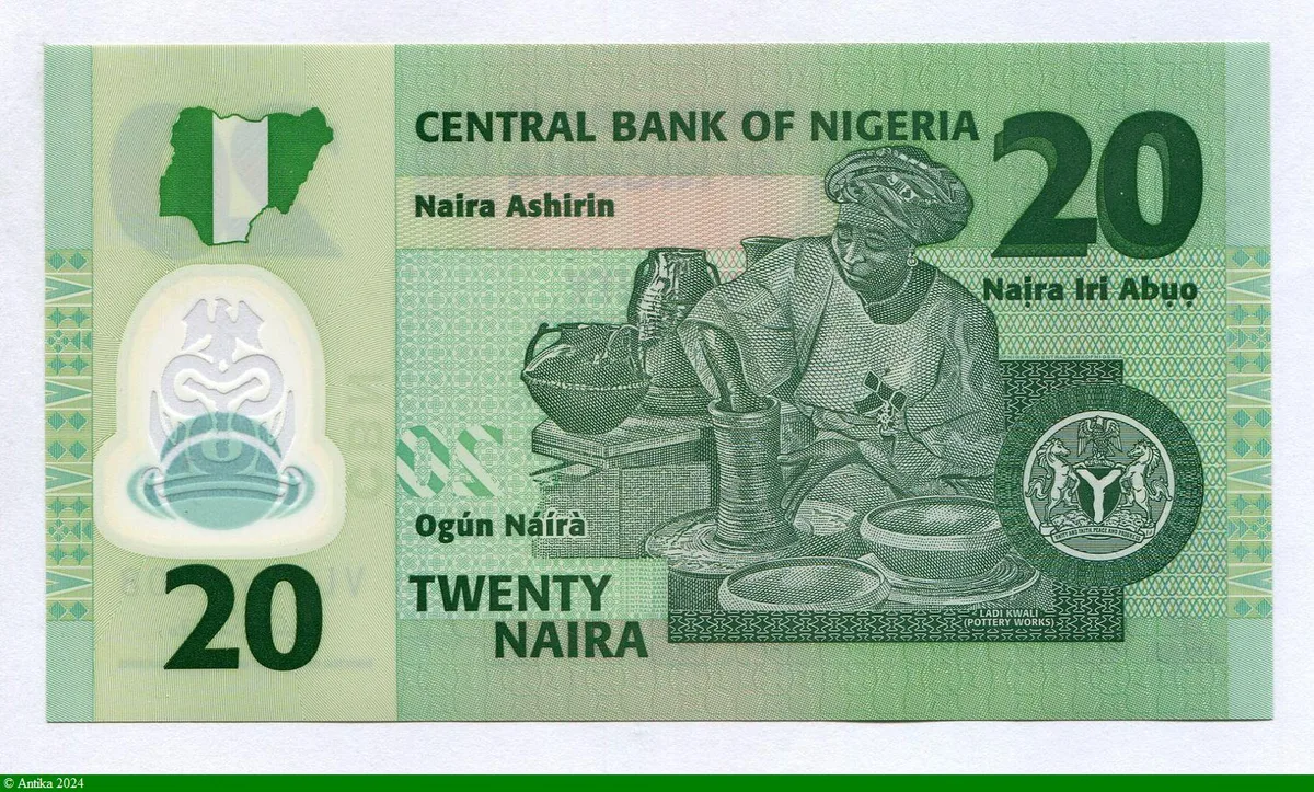 20 Naira Général Murtala R. Muhammed (1938-1976).