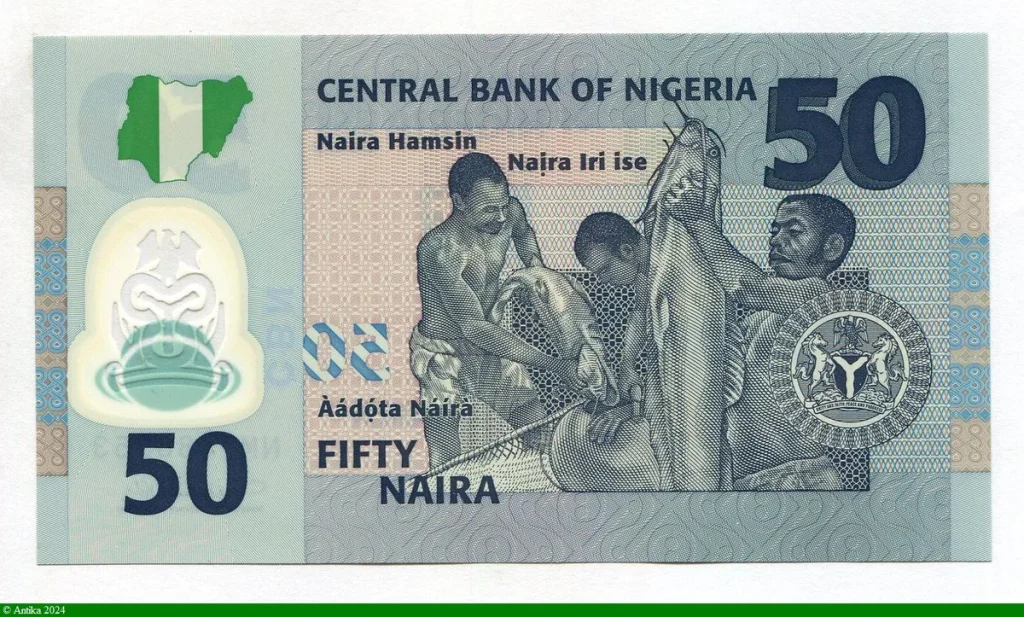 50 Naira Citoyens Nigérians Commémo: 50 ème Anniv de l' Indépendance