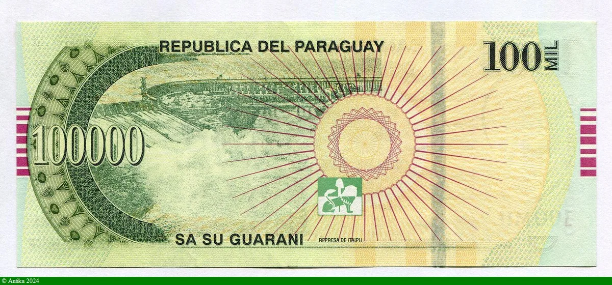 100 000 Guaranies San Roque González de Santa Cruz (1576-1628)