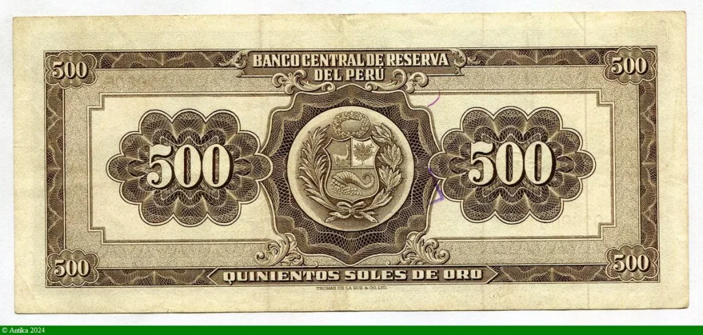 500 Soles de Oro Liberty Assise