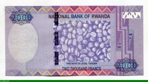 2000 Francs Antenne de communication et parabole & Grains de café