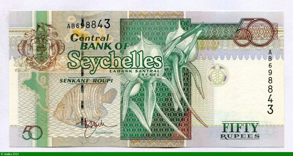 50 Roupies Orchidées & poisson ange