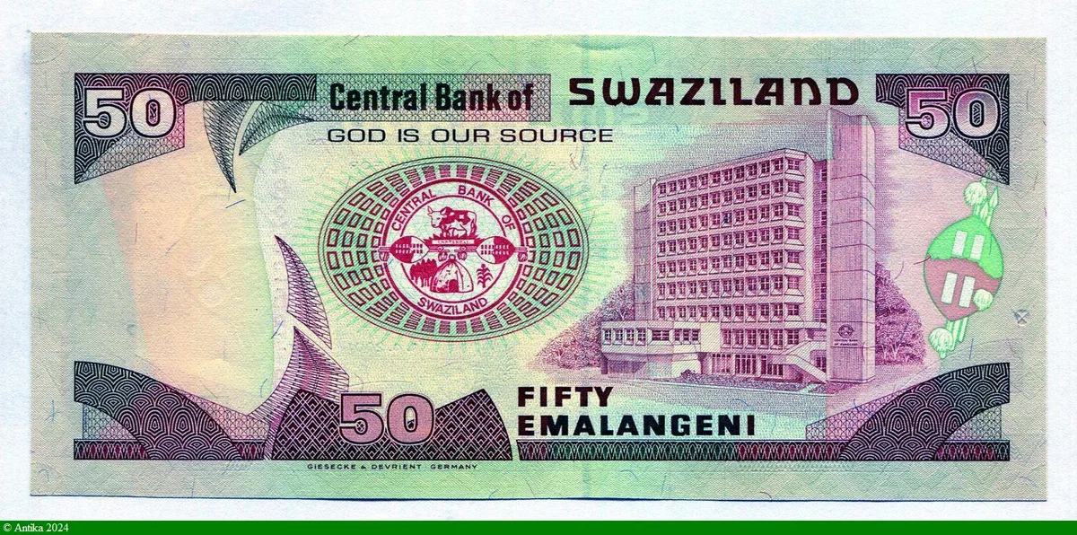 50 Emalangeni Roi Mswati III