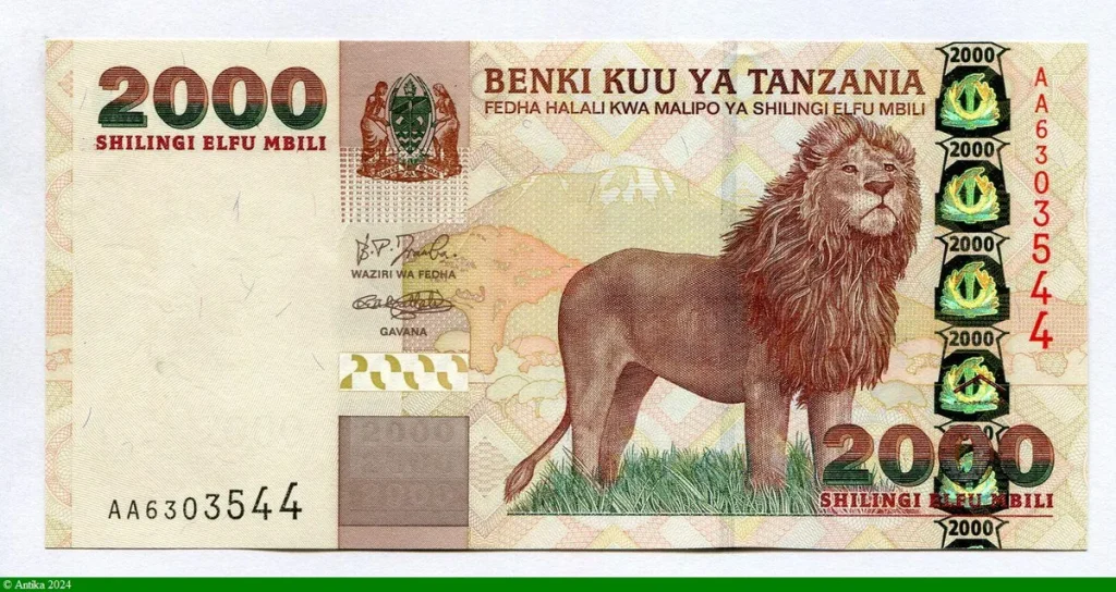 2000 Shilingi Lion