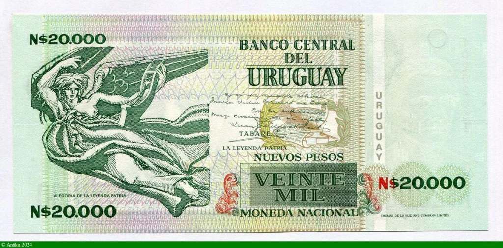 20000 Nuevos Pesos Juan Zorrilla de San Martin