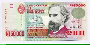 50000 Nuevos Pesos José Pedro Varela