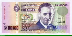 100000 Nuevos Pesos Edouardo Fabini