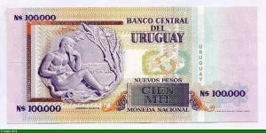 100000 Nuevos Pesos Edouardo Fabini