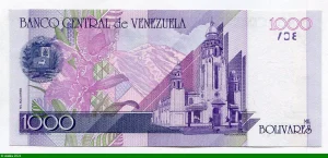 1000 Bolivares Simon Bolivar