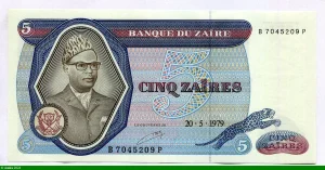 5 Zaïres Mobutu & Léopard