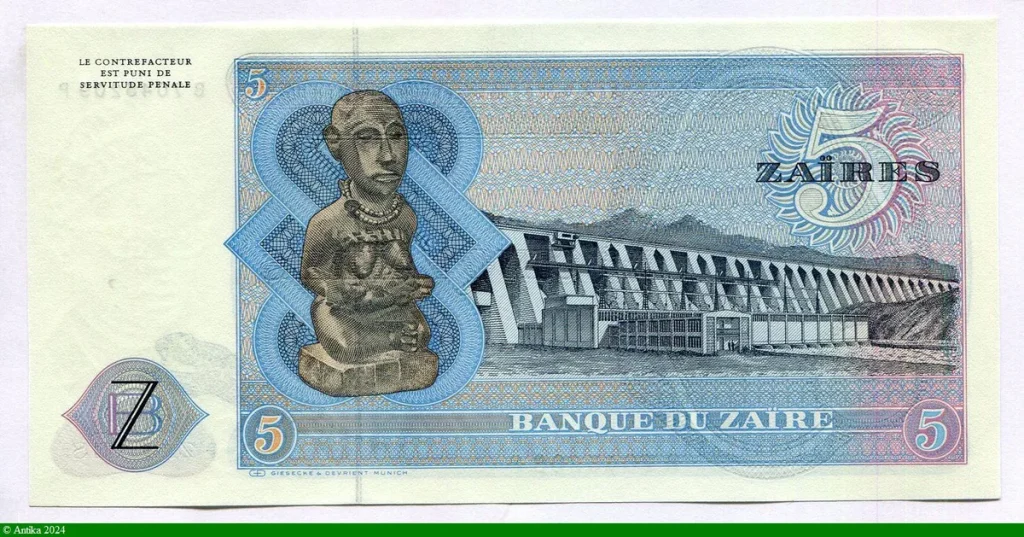 5 Zaïres Mobutu & Léopard