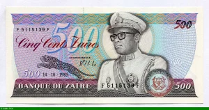 500 Zaïres Mobutu & Léopard