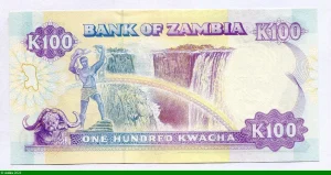 100 Kwacha Président Kenneth Kaunda
