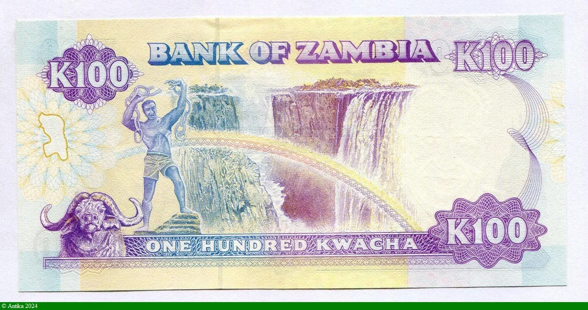 100 Kwacha Président Kenneth Kaunda