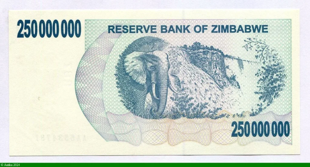 250 000 000 Dollars Bearer Chéque