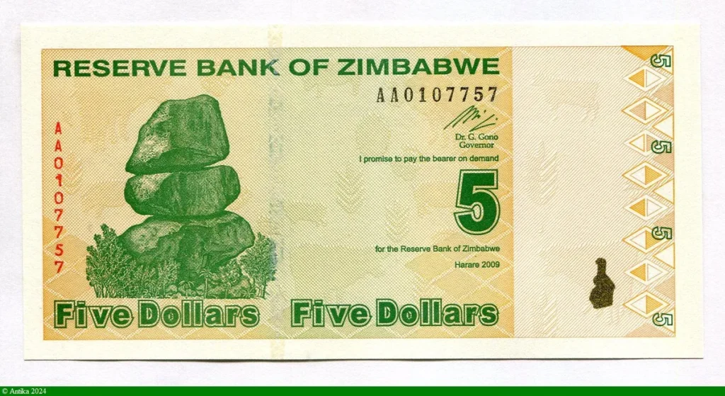 5 Dollars Roche de Chiremba