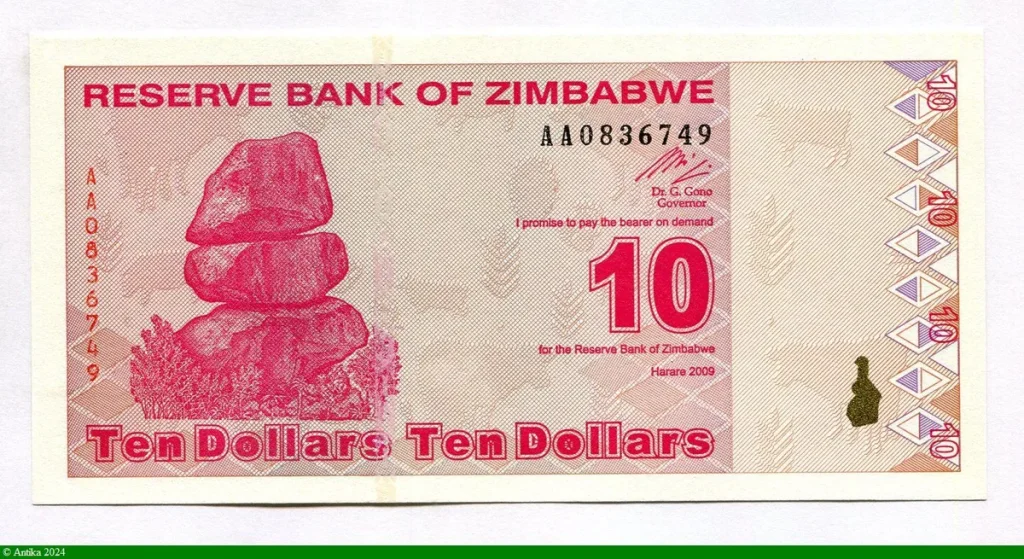 10 Dollars Roche de Chiremba
