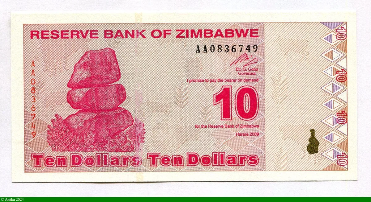 10 Dollars Roche de Chiremba