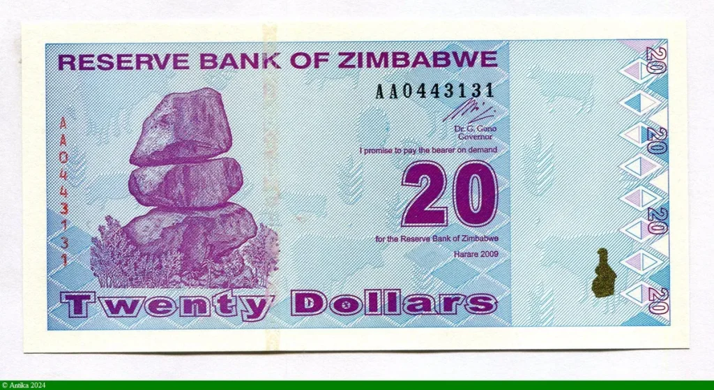 20 Dollars Roche de Chiremba