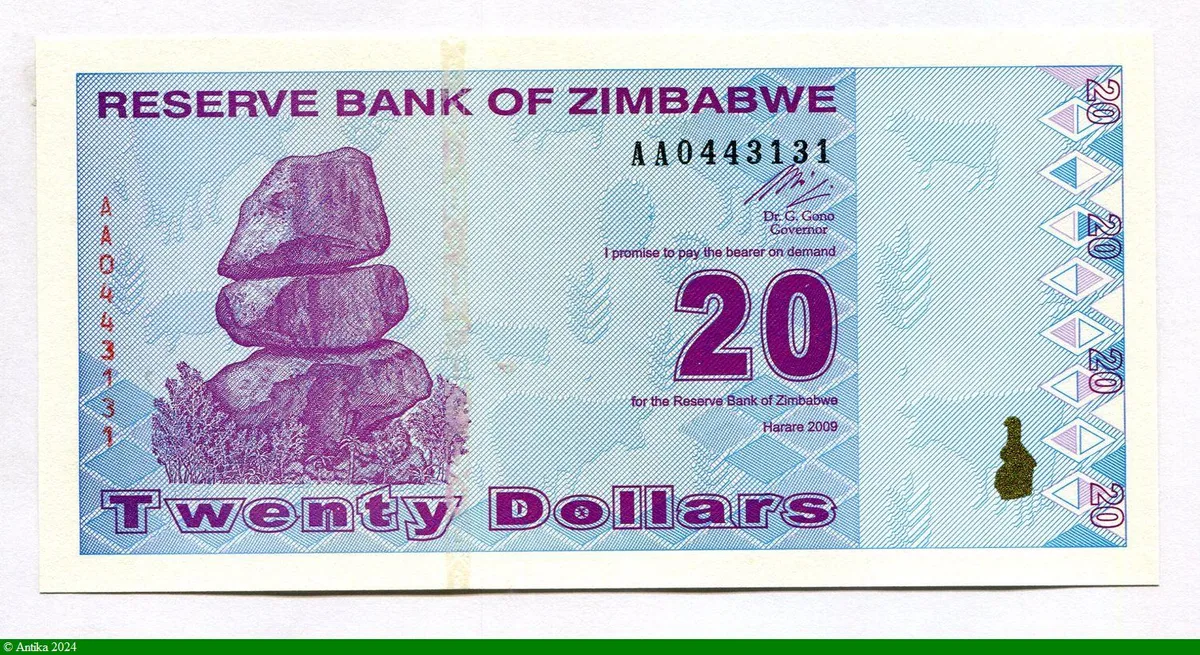 20 Dollars Roche de Chiremba