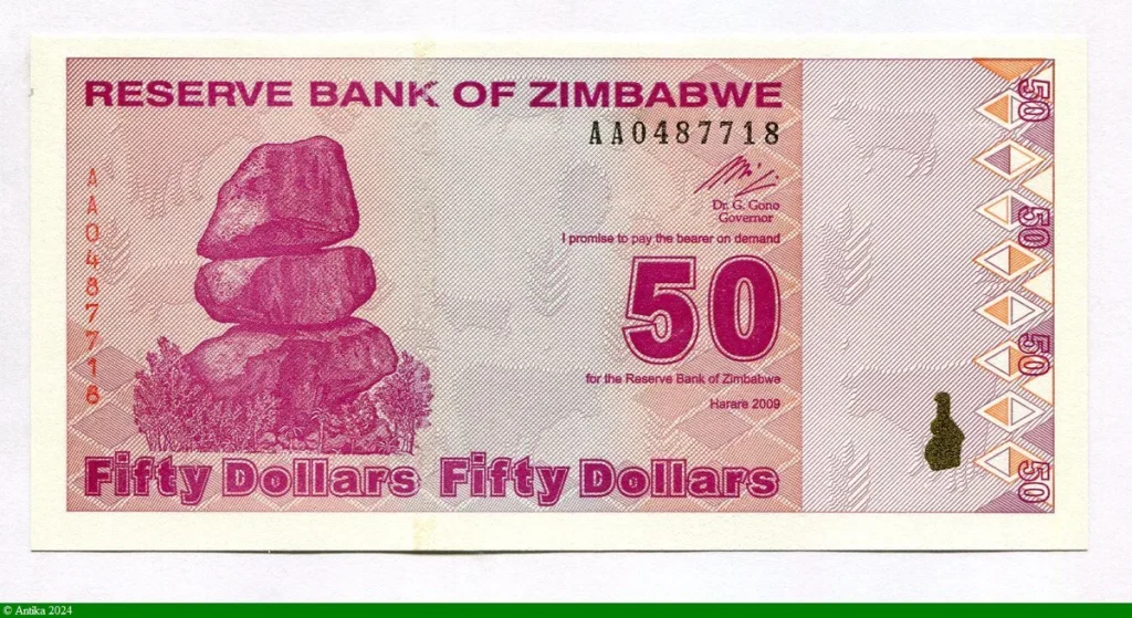 50 Dollars Roche de Chiremba