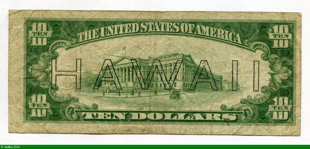10 Dollars HAWAI Alexander Hamilton RARETE