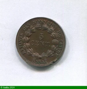 5 CENTIMES ESSAI BRONZE
