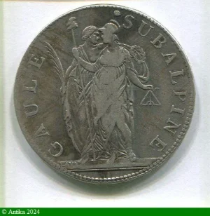 5 FRANCS Argt Gaule Subalpine Turin PROMO
