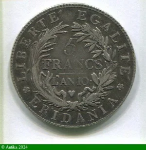 5 FRANCS Argt Gaule Subalpine Turin PROMO