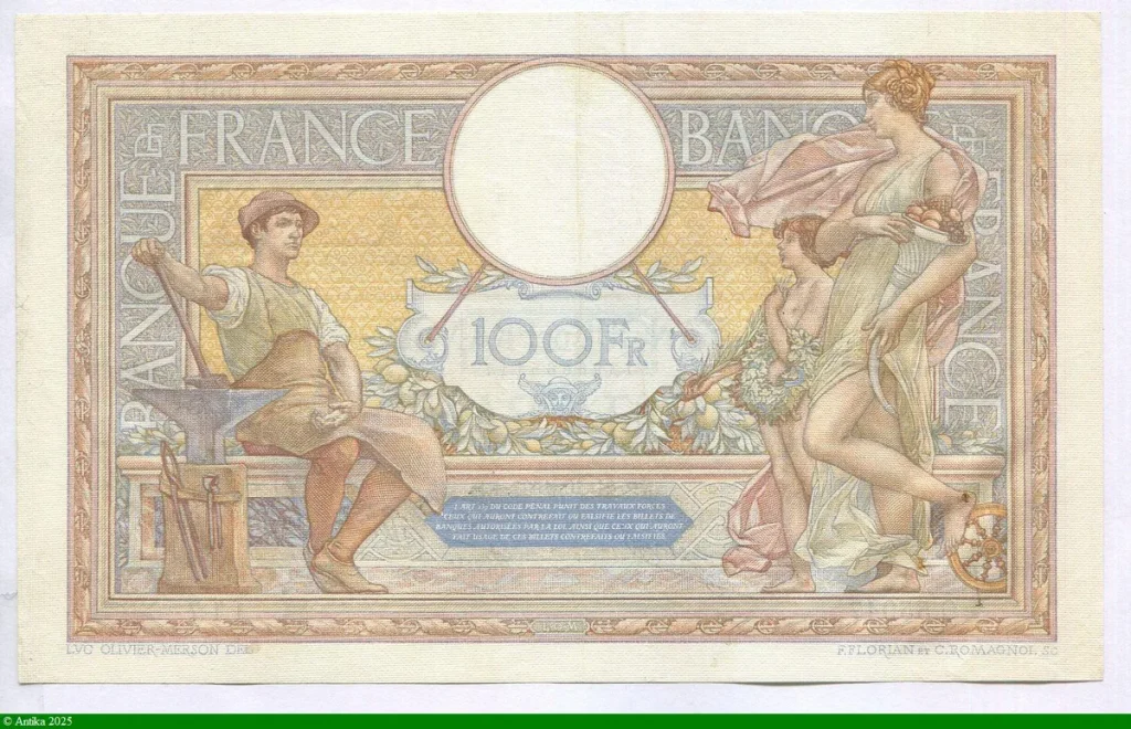 100 FRANCS LOM -Type 1906 modifié