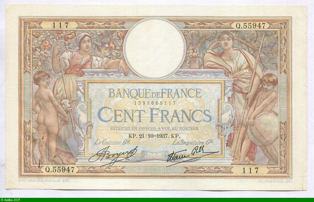 100 FRANCS LOM -Type 1906 modifié