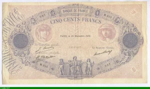 500 FRANCS BLEU & ROSE - Type 1888