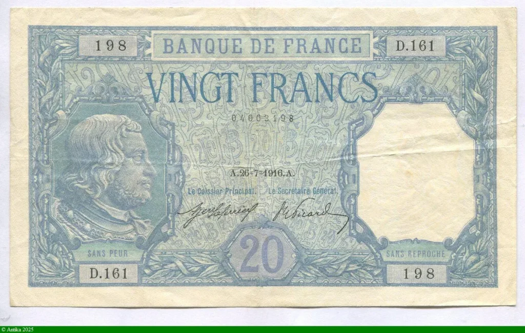 20 FRANCS BAYARD - Type1916