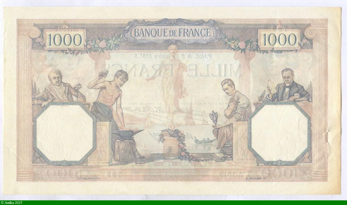 1000 FRANCS CERES & MERCURE - Type 1927