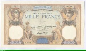 1000 FRANCS CERES & MERCURE - Type 1927