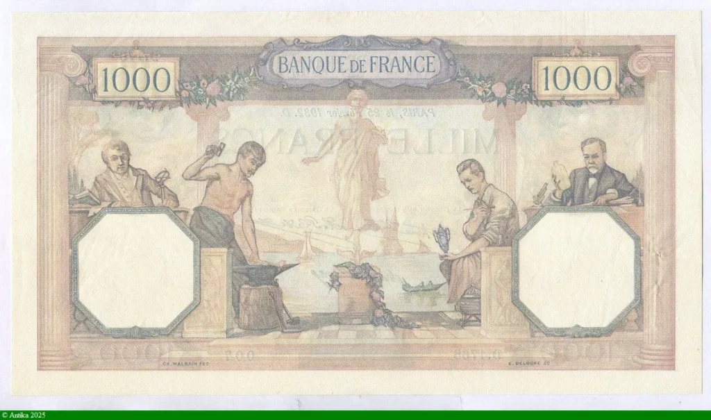 1000 FRANCS CERES & MERCURE - Type 1927