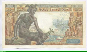 1000 FRANCS DEMETER - Type 1942