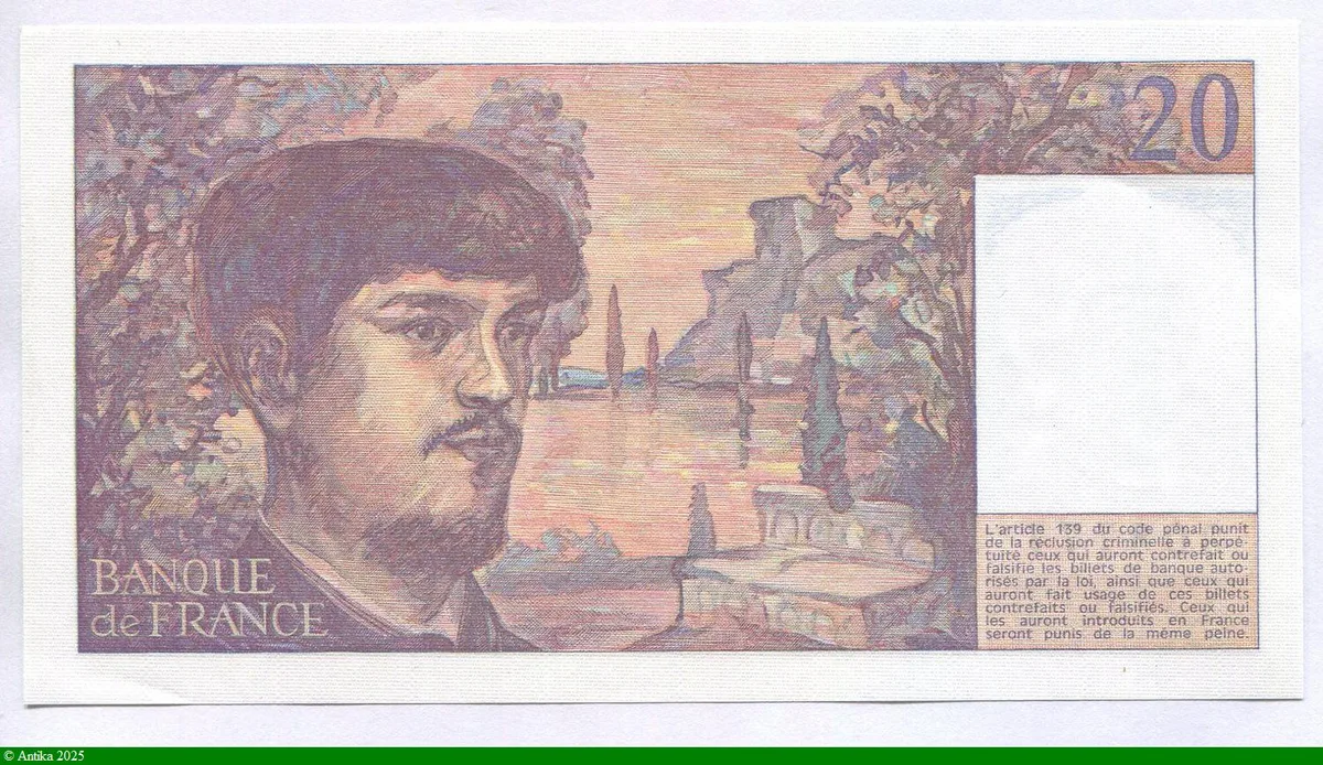 20 FRANCS DEBUSSY - Type 1980