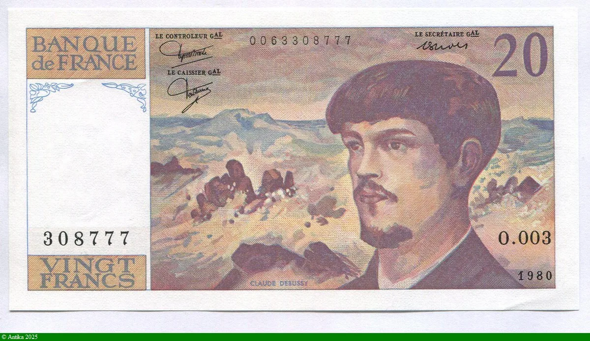 20 FRANCS DEBUSSY - Type 1980