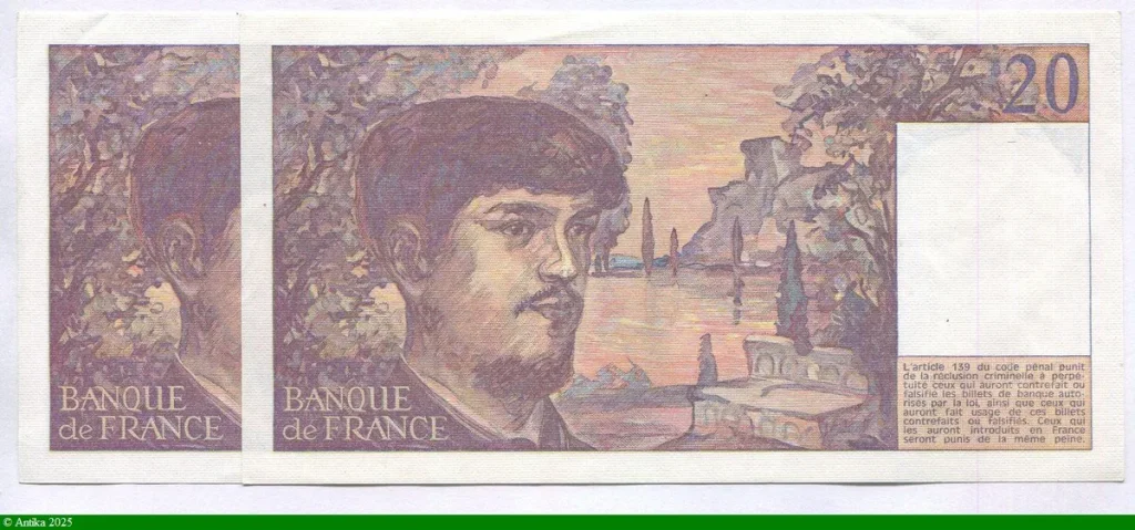 20 FRANCS DEBUSSY - Type 1980