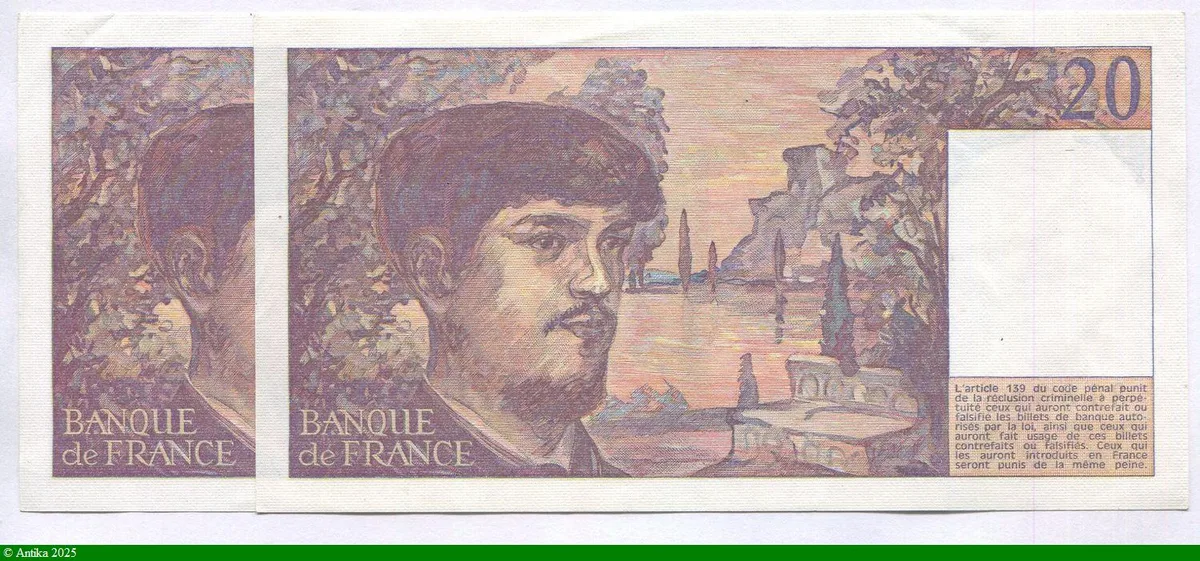 20 FRANCS DEBUSSY - Type 1980