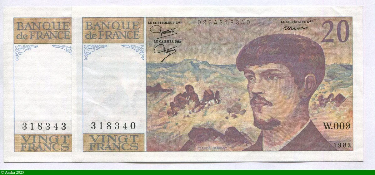 20 FRANCS DEBUSSY - Type 1980