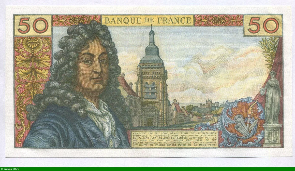 50 FRANCS RACINE - Type 1962