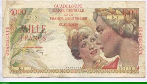 1000 FRANCS UNION FRANCAISE