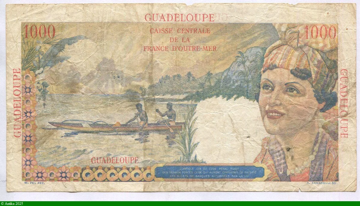 1000 FRANCS UNION FRANCAISE