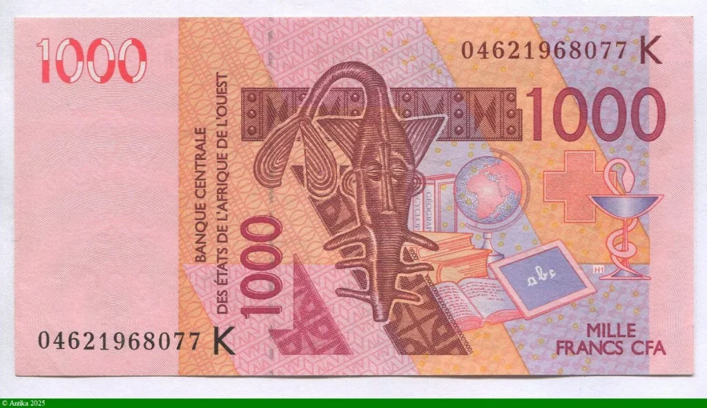 1000 FRANCS Masque & Chameau K:Sénégal * *
