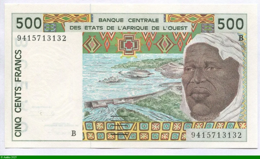 500 FRANCS Viel Homme & Troupeau de Zébus B:Bénin