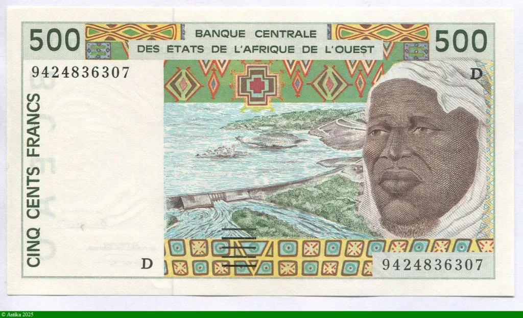 500 FRANCS Viel Homme & Troupeau de Zébus D:Mali