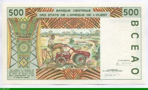 500 FRANCS Viel Homme & Troupeau de Zébus D:Mali