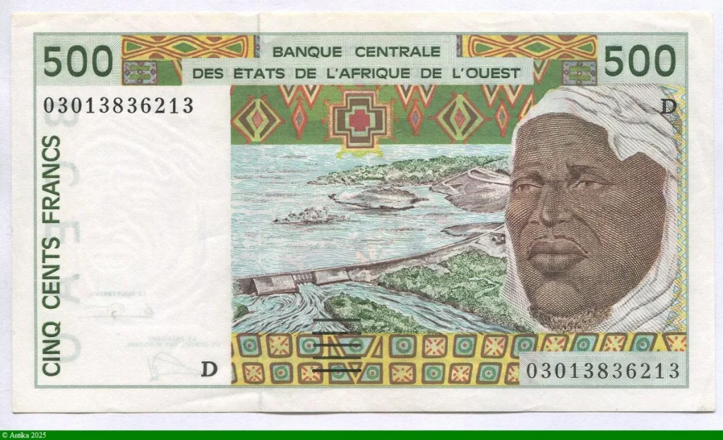 500 FRANCS Viel Homme & Troupeau de Zébus D:Mali